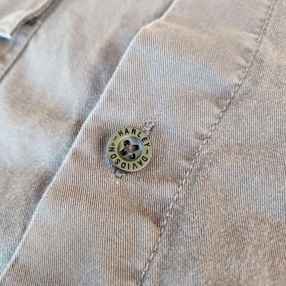 Harley Davidson Shirt Mens 2XL Button Up Bikercore Motorcycle Roadster Mechanic - Picture 7 of 11